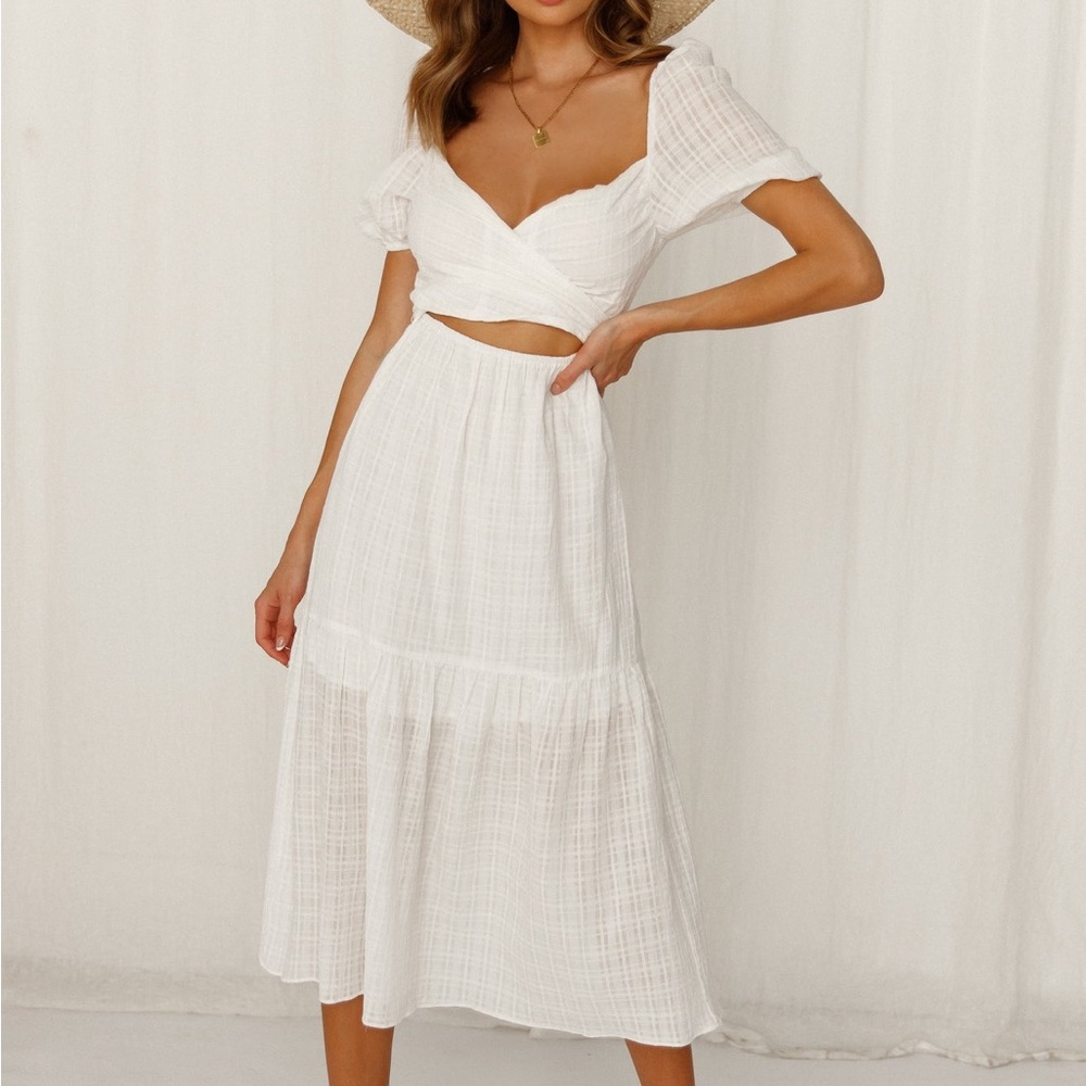 Elegant White Summer Dress